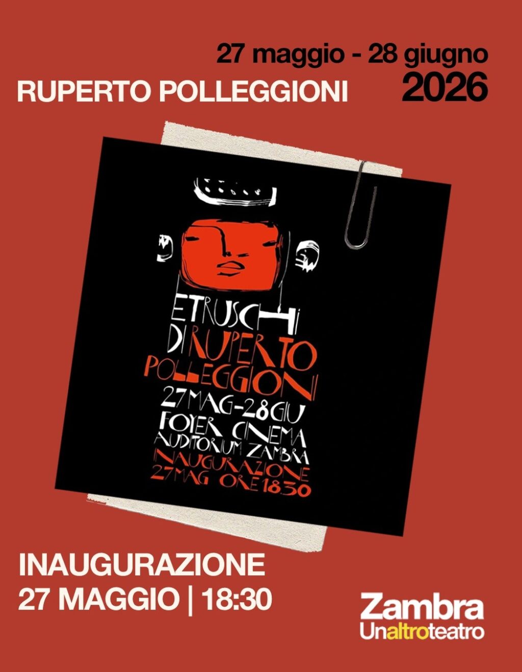Allo Zambra di Ortona via alla mostra Etruschi e presentazione del volume Passeggiate anarchiche