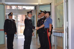 Il generale dei carabinieri Feroce in visita al comando di Teramo e al Prefetto Mariano