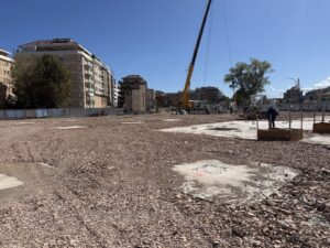Ex area di risulta di Pescara, via al posizionamento dei pilastri del parcheggio lato sud