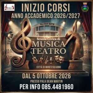 Sono ripartiti i corsi della Scuola Civica di Musica e Teatro di Montesilvano