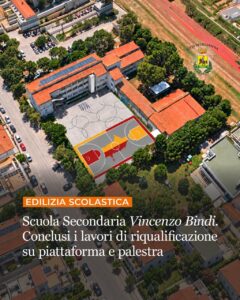 Un'immagine della scuola secondaria Bindi a Giulianova