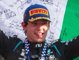 Un'immagine del pilota bolognese della Mercedes Kimi Antonelli