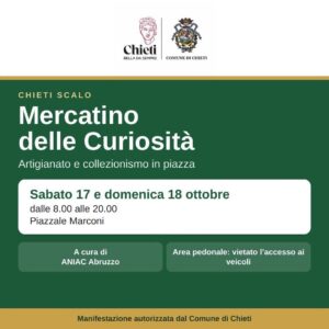 Allo Scalo di Chieti nel fine settimana il Mercatino delle Curiosità