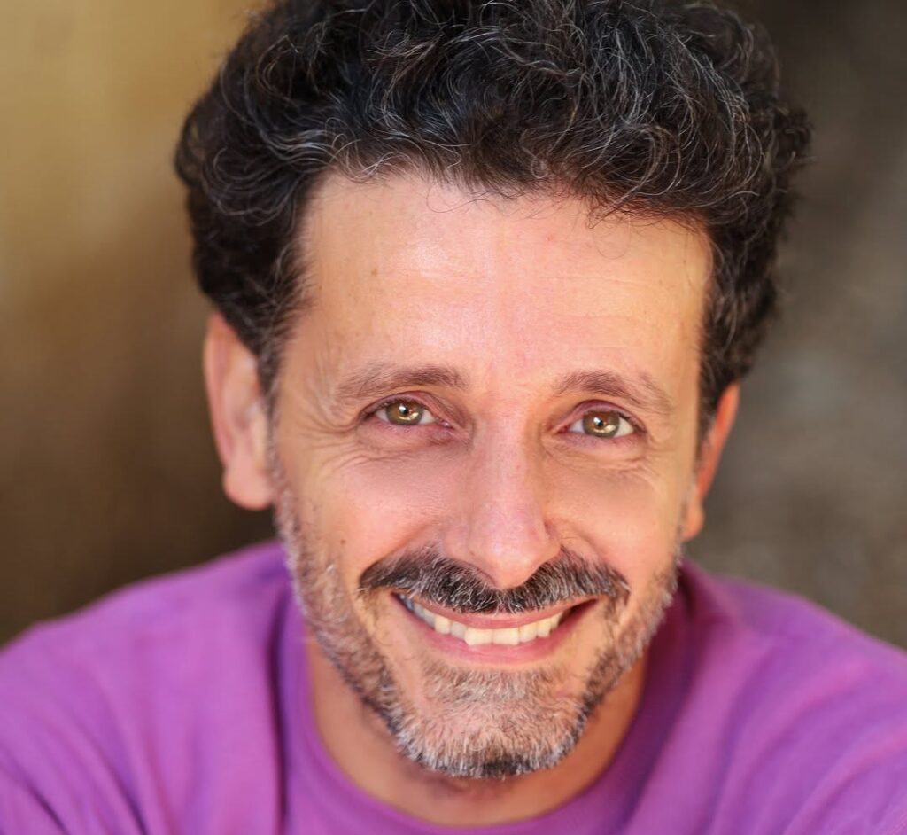 Un'immagine dell'attore pescarese Francesco Pompilio, scomparso a 49 anni