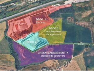 Un'immagine del progetto di ampliamento della discarica di Notaresco
