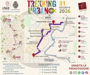 L'immagine di una piantina di Chieti in vista delle manifestazioni