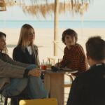 Un'immagine delle riprese televisive della serie "Lacrime e popcorn" in corso a Vasto